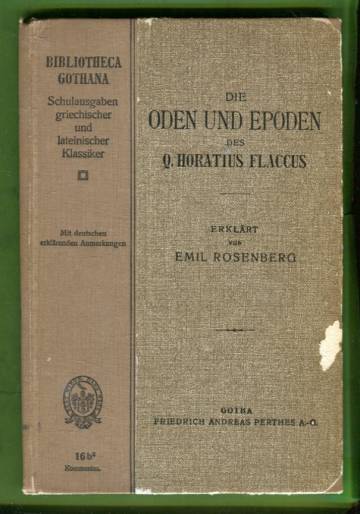 Die Oden und Epoden des Q. Horatius Flaccus
