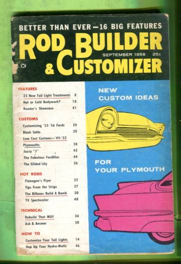 Rod Builder & Customizer Vol. 3 #9 Sep 58