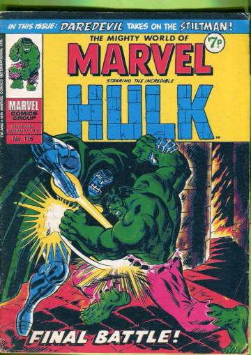 The Mighty World of Marvel Vol. 1 #116 Dec 74