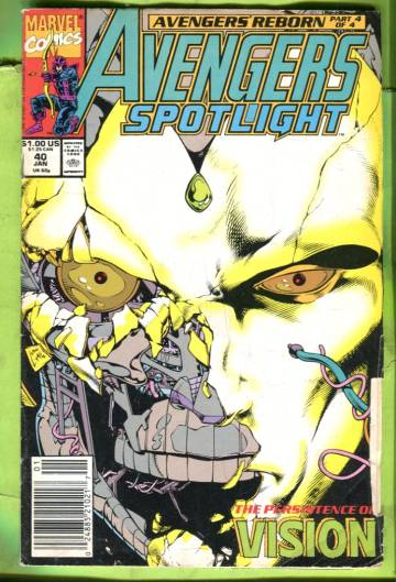 Avengers Spotlight Vol 1 #40 Jan 90