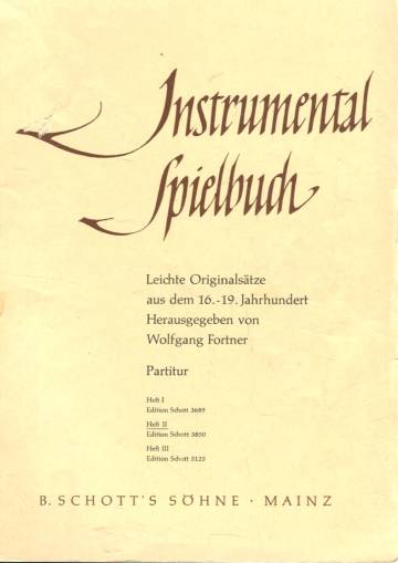 Instrumental-Sielbudh - Leichte Originalsätze aus dem 16.-19. Jahrhundert