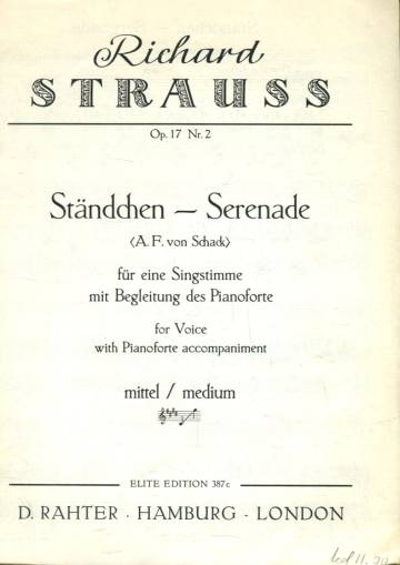 Ständchen - Serenade Op. 17 Nr. 2