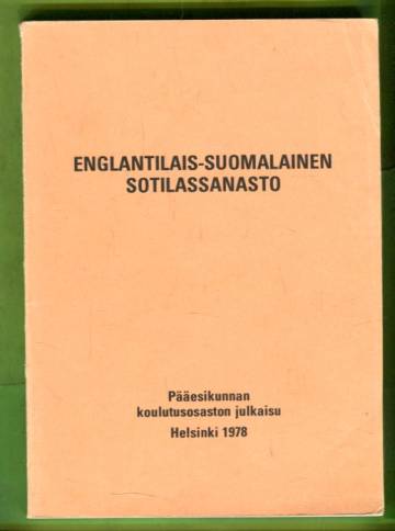 Englantilais-suomalainen sotilassanasto