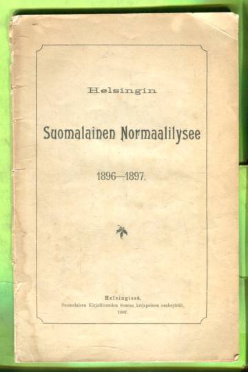 Helsingin suomalainen normaalilysee 1896-1897