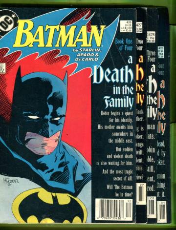 Batman #426 Dec 88 - #429 Jan 89 (A Death in the Family 1-4)