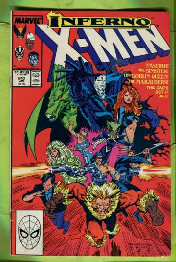 Uncanny X-Men Vol. 1 #240 Jan 89