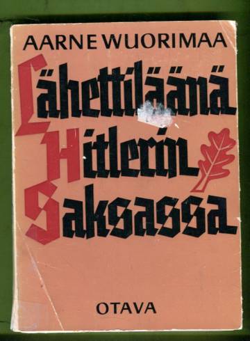 Lähettiläänä Hitlerin Saksassa